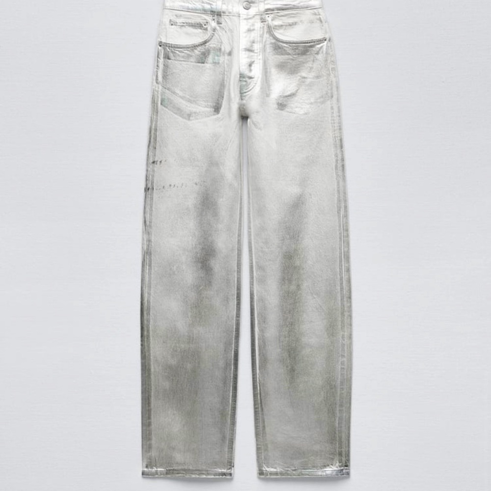 Zara Metallic Jeans